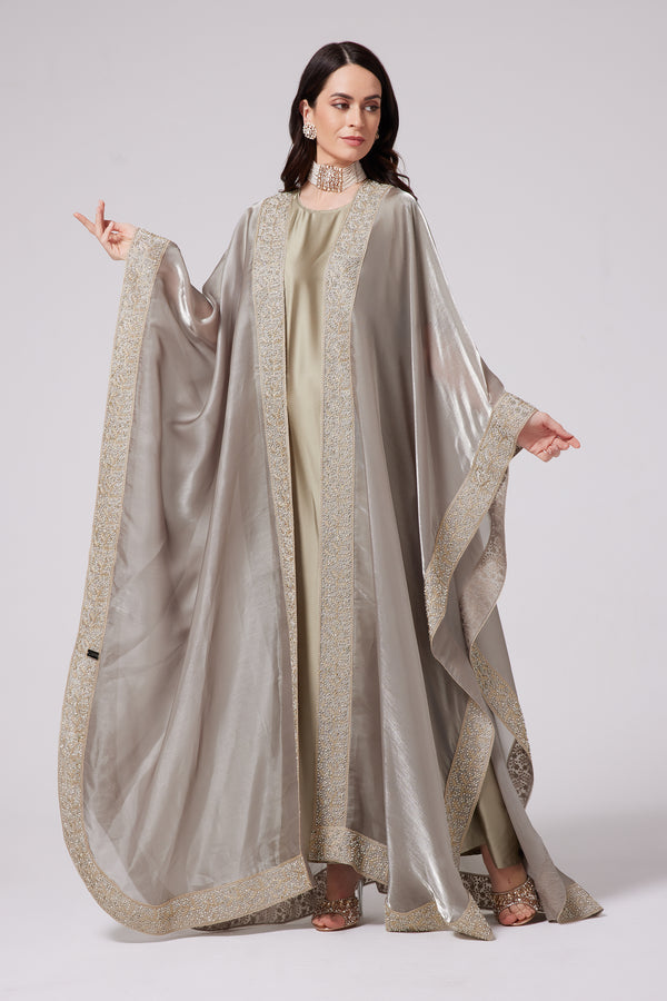 Gold lace bisht