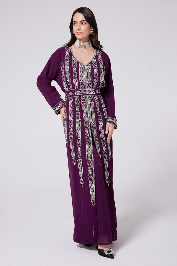 Purple ramadan kaftan